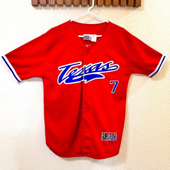 Texas Rangers,  Ivan "Pudge" Rodriguez #7 Jersey (retired), Size M, VTG - Picture 1 of 8